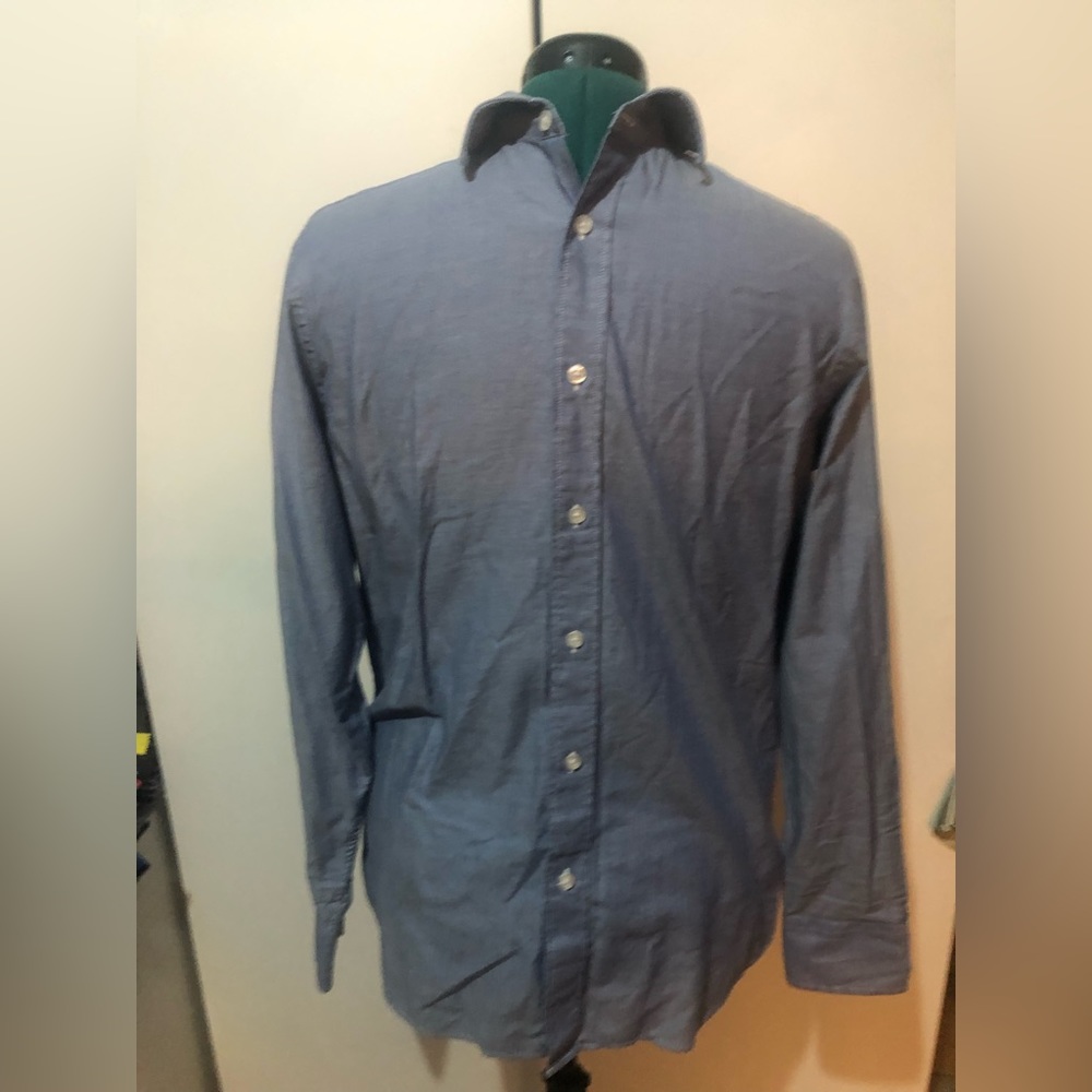 Blue button up - Picture 2 of 5